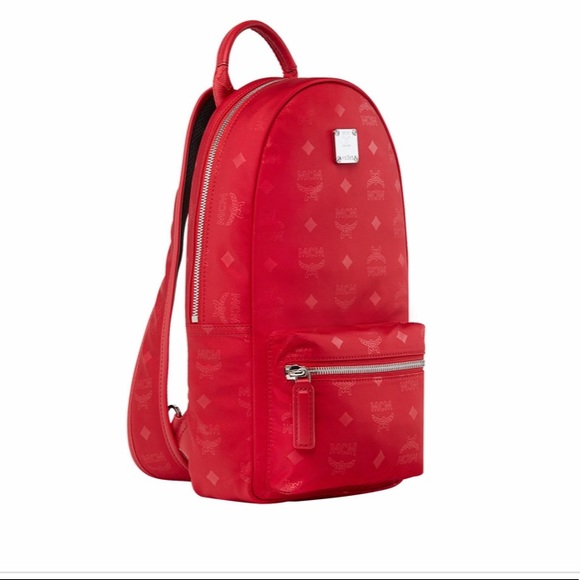 mcm dieter monogrammed nylon backpack